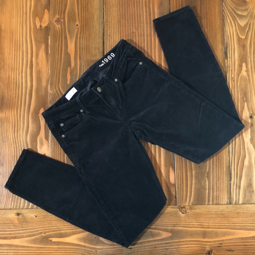 GAP Black Always Skinny Corduroy Cords Pants